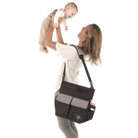 Geantă înfășat Jané cu accesorii - culoare Jet Black