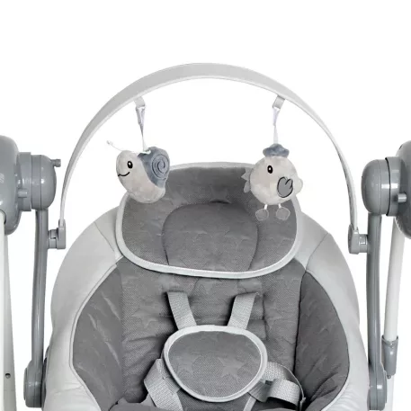 Lorelli Portofino leagăn bebe electric - Cool Grey Stars