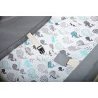 Incababy leagăn bebe, culoare gri cu imprimeu balenă