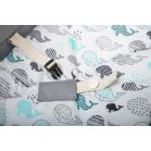 Incababy leagăn bebe, culoare gri cu imprimeu balenă