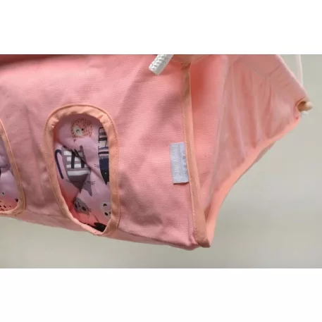 Incababy leagăn bebe în culoare roz cu imprimeu pisică