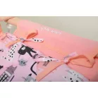 Incababy leagăn bebe în culoare roz cu imprimeu pisică