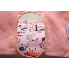 Incababy leagăn bebe în culoare roz cu imprimeu pisică