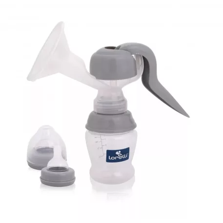 Pompă manuală de sân Lorelli în culoare gri