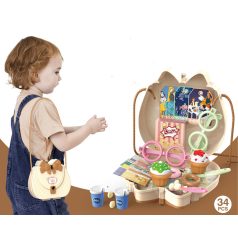 Geantă de umăr pentru copii, set 34 piese