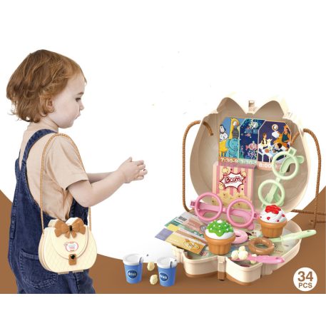 Geantă de umăr pentru copii, set 34 piese