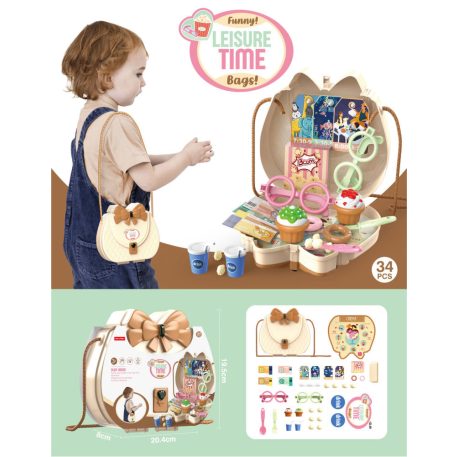 Geantă de umăr pentru copii, set 34 piese