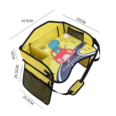 Măsuță portabilă cu model de mașinuțe – culoare verde