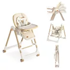 Mama Kiddies Baby Siesta 4v1 scaun de masă multifuncțional în culoarea bej