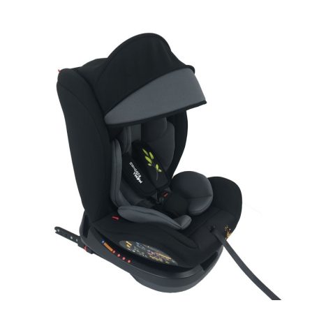 Scaun auto de siguranță cu ISOFIX, rotativ în 360° Mama Kiddies Rolling Safari (0-36 kg) cu model Lion + cadouri (certificat TUV)