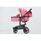 Mama Kiddies Moon Pink: 2az1-ben babakocsi kiegészítőkkel pink színben