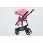 Mama Kiddies Moon Pink: 2az1-ben babakocsi kiegészítőkkel pink színben