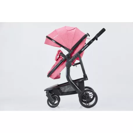 Mama Kiddies Moon Pink: 2az1-ben babakocsi kiegészítőkkel pink színben