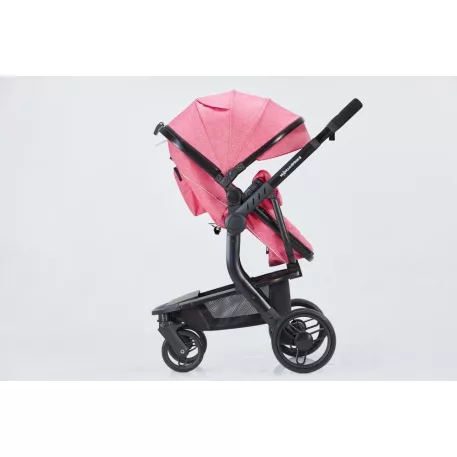 Mama Kiddies Moon Pink: 2az1-ben babakocsi kiegészítőkkel pink színben