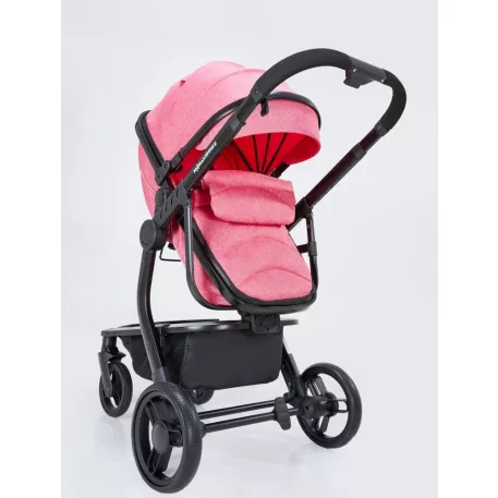 Mama Kiddies Moon Pink: 2az1-ben babakocsi kiegészítőkkel pink színben
