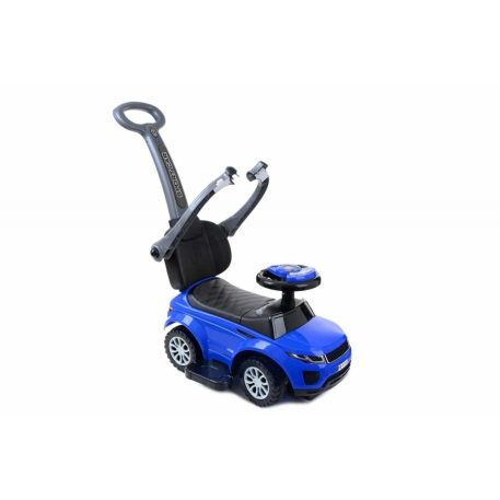 Kék bébitaxi lábtartóval, tolókarral