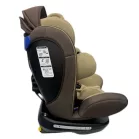 Scaun auto de siguranță Mama Kiddies Murphy cu ISOFIX, rotativ  360° (0-36 kg) culoare beige cu copertină cadou (certificat TUV)