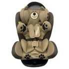 Scaun auto de siguranță Mama Kiddies Murphy cu ISOFIX, rotativ  360° (0-36 kg) culoare beige cu copertină cadou (certificat TUV)