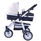 Mama Kiddies BabyBird  3 az 1-ben babakocsi kiegészítőkkel bézs-fekete színben + Ajándék