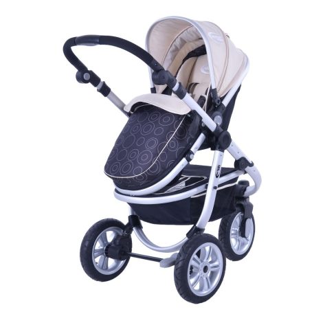 Mama Kiddies BabyBird  3 az 1-ben babakocsi kiegészítőkkel bézs-fekete színben + Ajándék