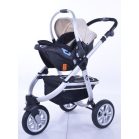 Mama Kiddies BabyBird  3 az 1-ben babakocsi kiegészítőkkel bézs-fekete színben + Ajándék