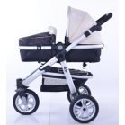 Mama Kiddies BabyBird  3 az 1-ben babakocsi kiegészítőkkel bézs-fekete színben + Ajándék