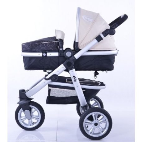 Mama Kiddies BabyBird  3 az 1-ben babakocsi kiegészítőkkel bézs-fekete színben + Ajándék