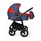 Mama Kiddies Alpok 3az1-ben multifunkciós babakocsi szett kiegészítőkkel kék-piros színben