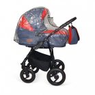 Mama Kiddies Alpok 3az1-ben multifunkciós babakocsi szett kiegészítőkkel kék-piros színben