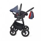 Mama Kiddies Alpok 3az1-ben multifunkciós babakocsi szett kiegészítőkkel kék-piros színben