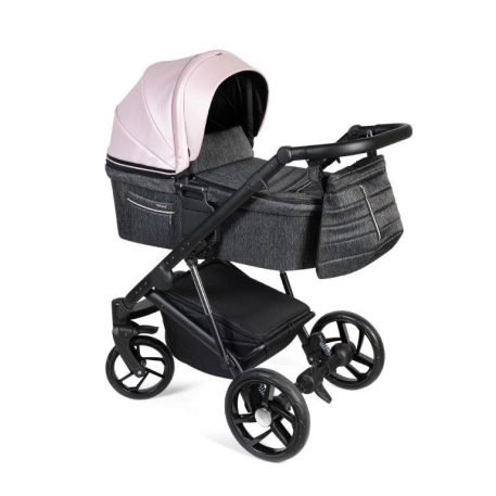 Cărucior multifuncțional 3în1 Mama Kiddies Glimmer Collection în culoare Rose Gold + cadouri