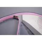 BABYMAXI utazóágy szürke színben rózsaszín unikornis mintával ajándék szúnyoghálóval