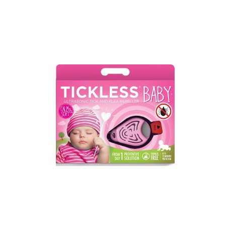 Tickless Baby  Dispozitiv ultrasonc anti căpușe  roz