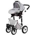 Mama Kiddies Grand Prestige 3az1-ben kiegészítőkkel Silver színben (London Design edition)+ Ajándék