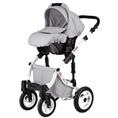 Mama Kiddies Grand Prestige 3az1-ben kiegészítőkkel Silver színben (London Design edition)+ Ajándék
