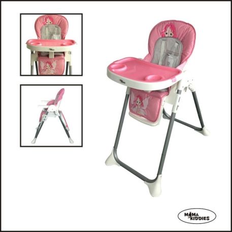 Mama Kiddies ProComfort NewLine scaun de masă multifuncțional, roz cu model îngeraș + Cadou