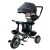 Tricicletă Mama Kiddies Major Trike cu mâner de părinte și suport pentru picioare, culoare gri (scaun rotativ 360°)