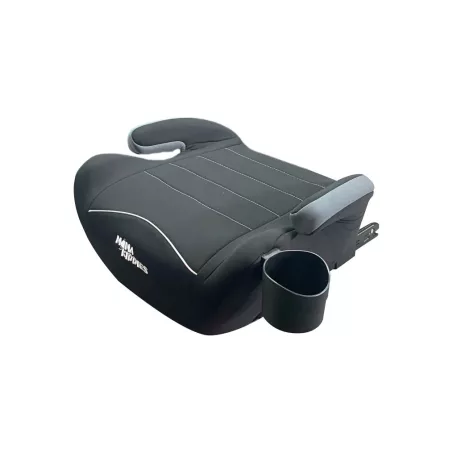 Mama Kiddies Smart i-Size înălțător auto 125 - 150 cm + suport pentru pahare cadou – culoare neagră