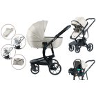 Mama Kiddies Icon 3 în 1 cărucior multifuncțional cu accesorii, culoare bej + CADOU