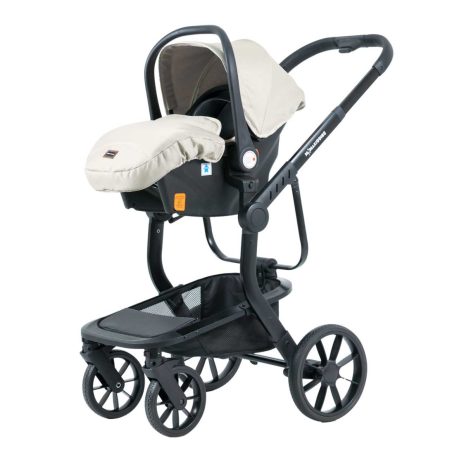 Mama Kiddies Icon 3 în 1 cărucior multifuncțional cu accesorii, culoare bej + CADOU