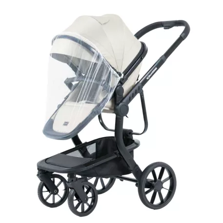 Cărucior Mama Kiddies Icon echipat cu plasă de țânțari.