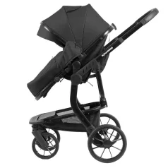 Cărucior Mama Kiddies Icon negru cu parte sport.