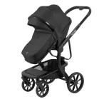 Mama Kiddies Icon 3în1 cărucior multifuncțional cu accesorii în culoarea neagră + Cadou