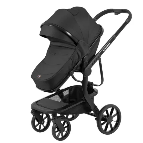 Mama Kiddies Icon 3în1 cărucior multifuncțional cu accesorii în culoarea neagră + Cadou