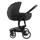 Mama Kiddies Icon 3în1 cărucior multifuncțional cu accesorii în culoarea neagră + Cadou