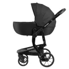 Mama Kiddies Icon 3în1 cărucior multifuncțional cu accesorii în culoarea neagră + Cadou