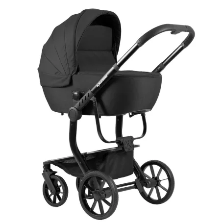 Mama Kiddies Icon 3în1 cărucior multifuncțional cu accesorii în culoarea neagră + Cadou