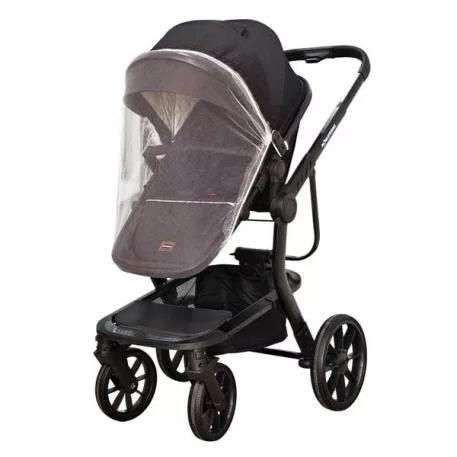 Mama Kiddies Icon 3în1 cărucior multifuncțional cu accesorii în culoarea neagră + Cadou