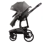 Cărucior Mama Kiddies Icon gri cu parte sport.