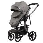 Mama Kiddies Icon 3în1 cărucior multifuncțional cu accesorii, culoare gri + Cadou